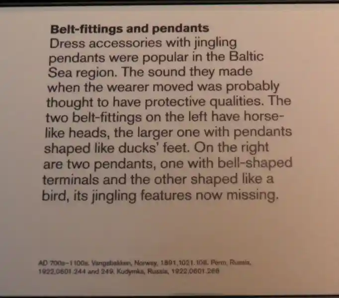 Belt-fittings and pendants